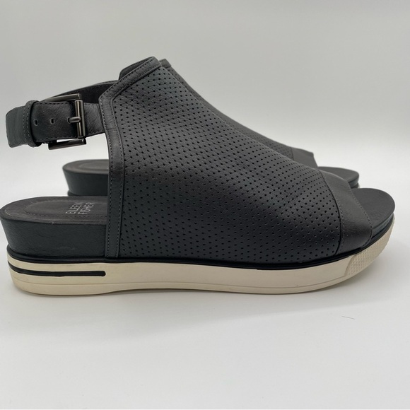 EILEEN FISHER Sport Platform Sandal Sz 7 Charcoal Gray - Picture 3 of 14
